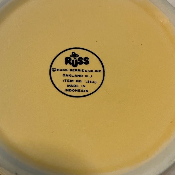 Russ Berrie Yellow Nautical Mug - Picture 2 of 6